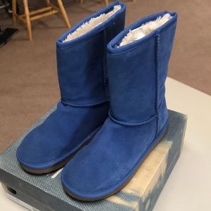 Zodiac “Tricia” blue suede leather short boots, size 5